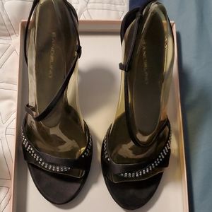Bandolino Black Satin Slingback